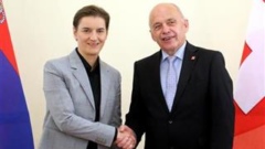 Serbian PM Ana Brnabic met with Swiss President Ueli Maurer in Bern